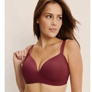 Knix WingWoman Bra 32DD *DARK CHERRY *limited edition
